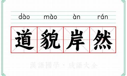道貌岸然的意思是什么解释-道貌岸然的意思
