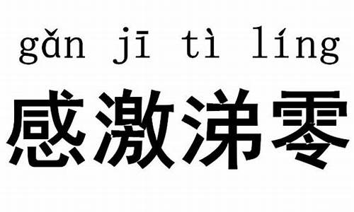 感激涕零是成语吗-感激涕零